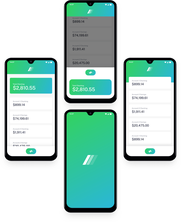 Easybank mobile app screenshots